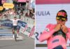 Giro d’Italia: a Narváez la tappa, a Ciccone la maglia rosa in una giornata memorabile per Cosenza Narvaez vince la tappa di Cosenza, Ciccone nuova maglia rosa (foto Francesco Farina)