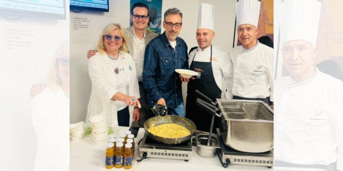 Onco Med nel reparto di oncologia dell’Annunziata con showcooking e Brunori Onco Med nel reparto di oncologia dell’Annunziata con showcooking e Brunori
