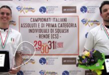 Squash, Yuri Farneti e Cristina Tartarone campioni italiani a Rende