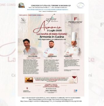 “Armonia in Cucina”: a Bagnara Calabra la grande cena del Consorzio di tutela del Torrone di Bagnara IGP