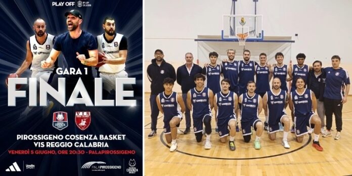 Basket, finale playoff Pirossigeno Cosenza e Vis Reggio Calabria si giocano la Serie C