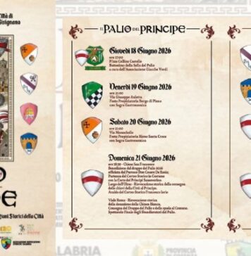 Bisignano, otto rioni per una grande sfida. Tutto pronto per il Palio del Principe 2026