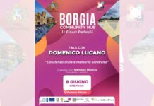 Borgia Community Hub, lunedì 8 giugno il Talk con Domenico Lucano Borgia Community Hub, lunedì 8 giugno il Talk con Domenico Lucano