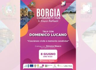 Borgia Community Hub, lunedì 8 giugno il Talk con Domenico Lucano Borgia Community Hub, lunedì 8 giugno il Talk con Domenico Lucano