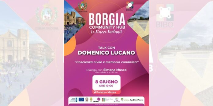Borgia Community Hub, lunedì 8 giugno il Talk con Domenico Lucano