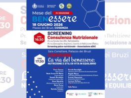 Cosenza, Mese del Benessere: giovedì 18 giugno focus su nutrizione e stili di vita in equilibrio