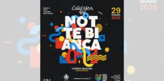 Cosenza Vive-Notte d’estate: lunedì 29 giugno la città si accende per accogliere la bella stagione