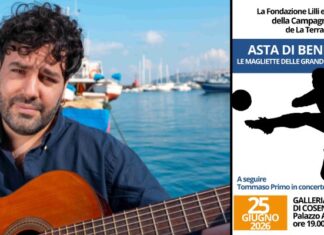 Fondazione Lilli Funaro: Concerto di Tommaso Primo e asta per Jane, domani 25 giugno