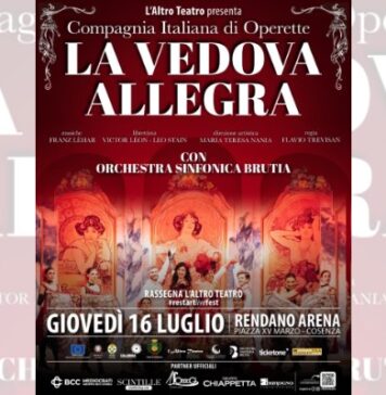 L’Altro Teatro: il 16 luglio alla Rendano Arena di Cosenza “La Vedova Allegra”