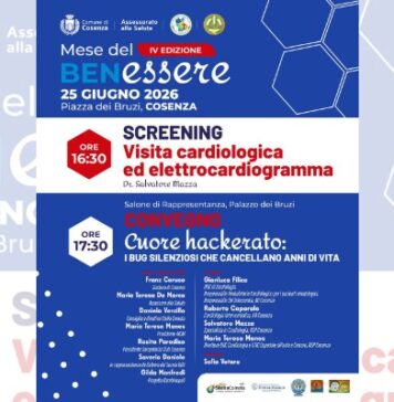 Cosenza, appuntamento conclusivo il 25 giugno per il Mese del Benessere