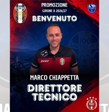 Promozione: il San Fili riparte da Marco Chiappetta, ufficiale il nuovo direttore tecnico Promozione il San Fili riparte da Marco Chiappetta, ufficiale il nuovo direttore tecnico