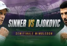 Sinner-Djokovic a Wimbledon: orario, precedenti e dove vedere in TV la super semifinale Sinner vs Djokovic Wimbledon