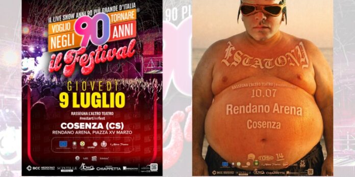 Torna a Cosenza #Restartlivefest Voglio Tornare negli anni 90 il 9 luglio, Tony Pitony il 10 luglio Torna a Cosenza #Restartlivefest Voglio Tornare negli anni 90 il 9 luglio, Tony Pitony il 10 luglio