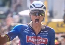 Tour de France Van der Poel si impone con classe sul resto del quartetto in fuga