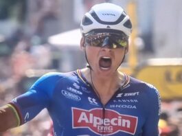 Tour de France: Van der Poel si impone con classe sul resto del quartetto in fuga Tour de France Van der Poel si impone con classe sul resto del quartetto in fuga